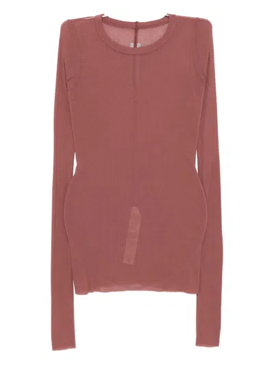 Rick Owens Knitted Top In Brown