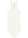 Rick Owens Women Ribbed Tank Top In Beige