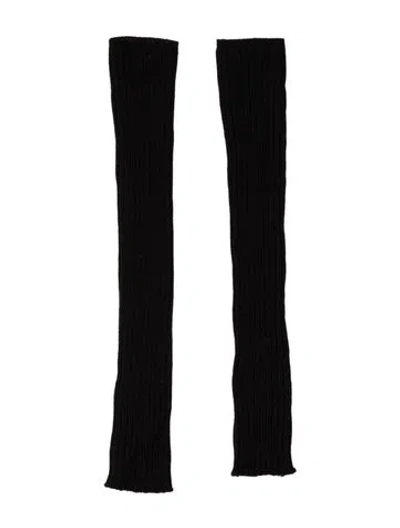 Pre-owned Rick Owens Knitted Wool Arm Sleeves In Black