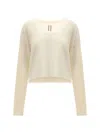 Rick Owens Tommy Sweater In Alpaca In Neutral