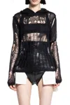 Rick Owens Spider Hoodie Sweaters And Cardigans Black In Black