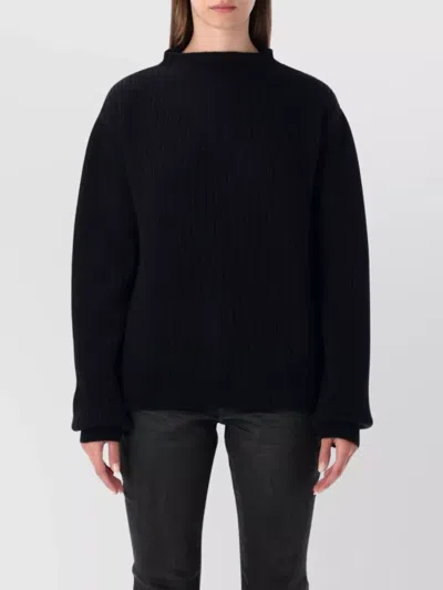 RICK OWENS KNITWEAR WITH LONG SLEEVES AND OPEN BACK