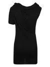 Rick Owens Knotted T-shirt In Black