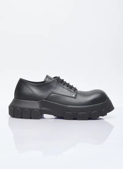 Rick Owens Lace-up Bozo Tractor Shoes In Black