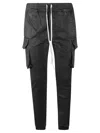 Rick Owens Mens Black Mastodon Patch-pocket Cotton-jersey Cargo Trouser In Black