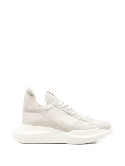 Rick Owens Lace-up Chunky Sole Sneakers In Neutral