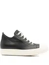 Rick Owens Women Blackwhite Lace Up Sneakers, 3.5 Luxury Sneakers For Women Darveys In Black