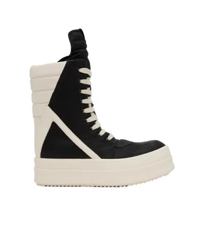 RICK OWENS LACE-UP HIGH-TOP CASUAL SHOES