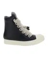 Rick Owens Ssense Exclusive Black Kembra Pfahler Edition Jumbo Lace Sneakers In Multicolor