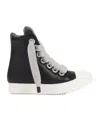 Rick Owens Ssense Exclusive Black Kembra Pfahler Edition Jumbo Lace Sneakers In White