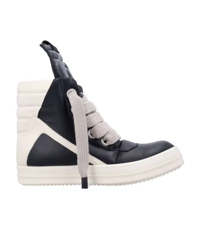Rick Owens Lace-up High-top Casual Shoes In Black