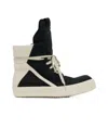 Rick Owens Lace-up High-top Sneakers In Black