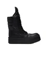 Rick Owens Mega Geobasket High-top Casual Shoes In Black