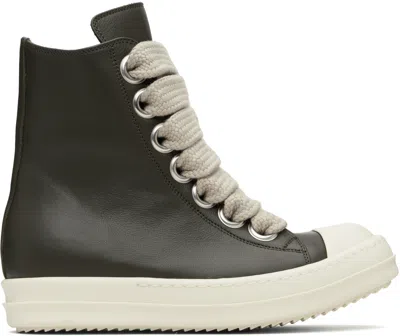 RICK OWENS LACE-UP HIGH-TOP SNEAKERS