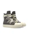 Rick Owens Lace-up High-top Sneakers In Brown