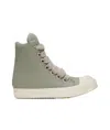 Rick Owens Lace-up High-top Sneakers In Gray