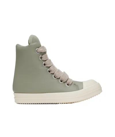 Rick Owens Lace-up High-top Sneakers In Gray