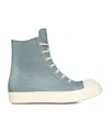 Rick Owens Lace-up High-top Sneakers In Gray