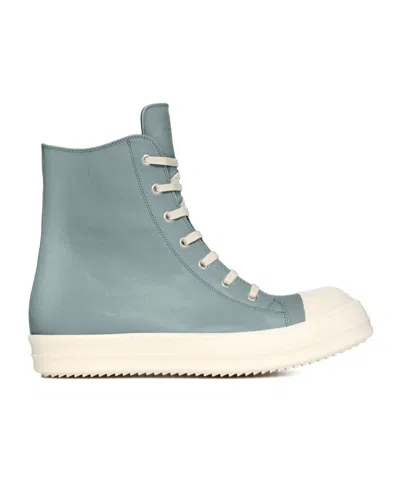 Rick Owens Lace-up High-top Sneakers In Gray