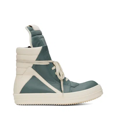 Rick Owens Lace-up High-top Sneakers In Green