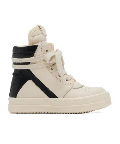 Rick Owens Lace-up High-top Sneakers In Nude