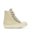 Rick Owens Lace-up High-top Sneakers In Nude