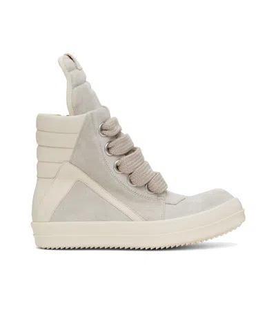 Rick Owens Lace-up High-top Sneakers In Nude