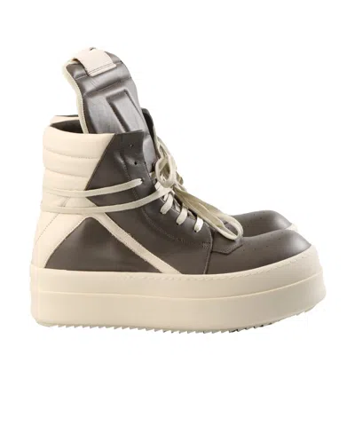 Rick Owens Lace-up High-top Sneakers In Nude