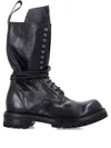 Rick Owens Lace-up Leather Boots In Black
