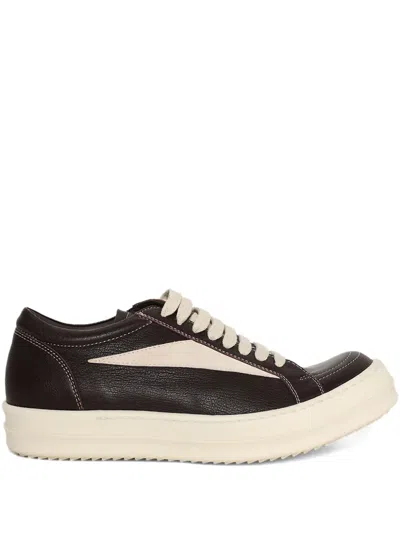 Rick Owens Lace-up Leather Sneakers