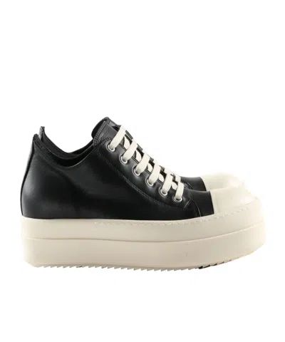 RICK OWENS LEATHER SNEAKERS