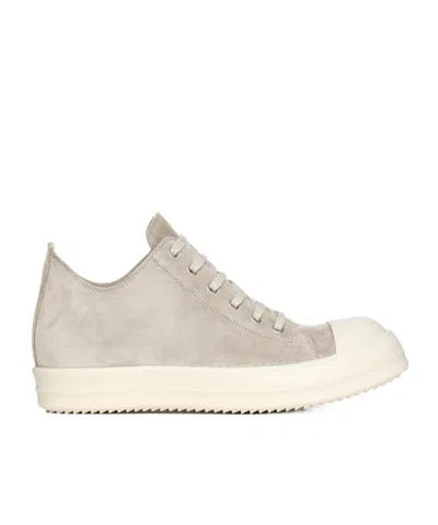 Rick Owens Lace-up Low-cut Casual Shoes In Nude