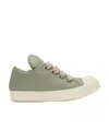 Rick Owens Lace-up Low-cut Casual Shoes In Green