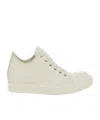 Rick Owens Leather Lace-up High-top Sneakers In White