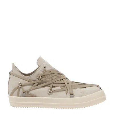 RICK OWENS LACE-UP LOW-CUT SNEAKERS