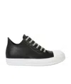 Rick Owens Lace-up Low-top Sneakers In Black