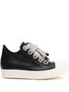 Rick Owens Women Blackwhite Lace Up Sneakers, 3.5 Luxury Sneakers For Women Darveys In Black
