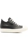 Rick Owens Women Blackwhite Lace Up Sneakers, 3.5 Luxury Sneakers For Women Darveys In Black