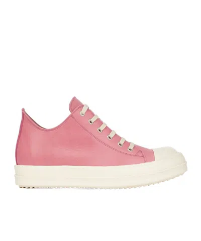 Rick Owens Lace-up Sneakers In Pink