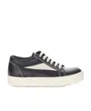 Rick Owens Lace Up Sneakers In White