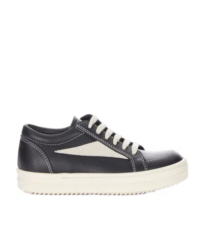 Rick Owens Lace Up Sneakers In White
