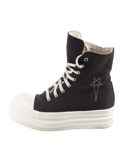 Pre-owned Rick Owens Lace-up Boots In Black