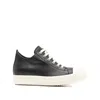 Rick Owens Women Blackwhite Lace Up Sneakers, 3.5 Luxury Sneakers For Women Darveys In Black