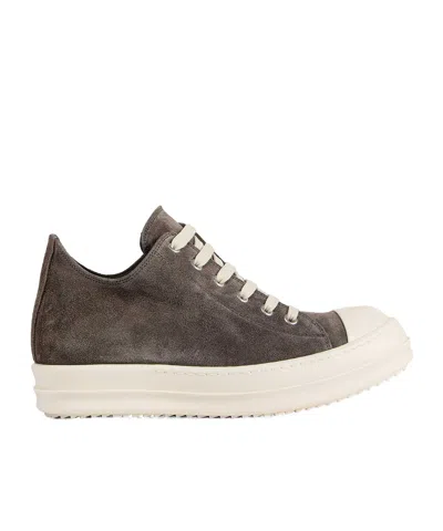 Rick Owens Lace-up Sneakers In Gray