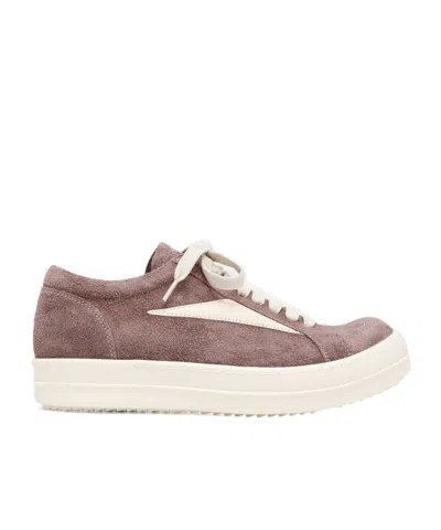 Rick Owens Lace-up Sneakers In Pink
