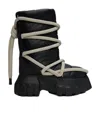 Rick Owens Black Concordians Lunar Mega Tractor Boots In Black