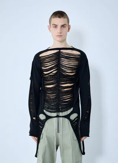 RICK OWENS LADDERED SWEATER