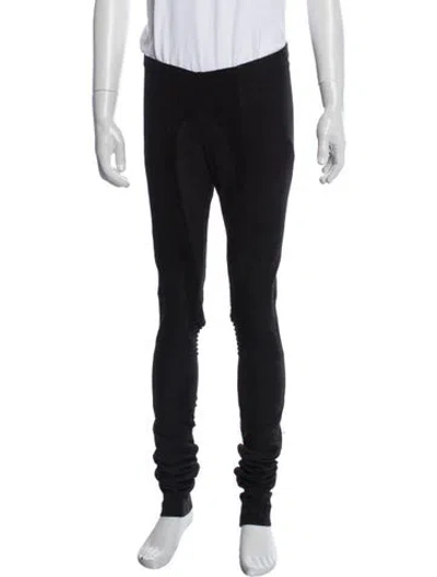 Pre-owned Rick Owens Lamb Leather Joggers In Blue