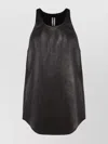 Rick Owens Lamb Leather Racerback Sleeveless Top