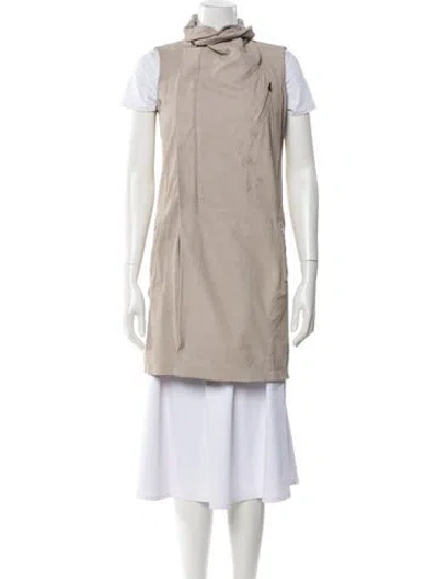 Pre-owned Rick Owens Lambskin Vest In Neutral